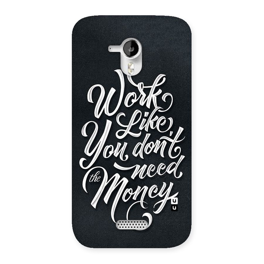 Work Like King Back Case for Micromax Canvas HD A116