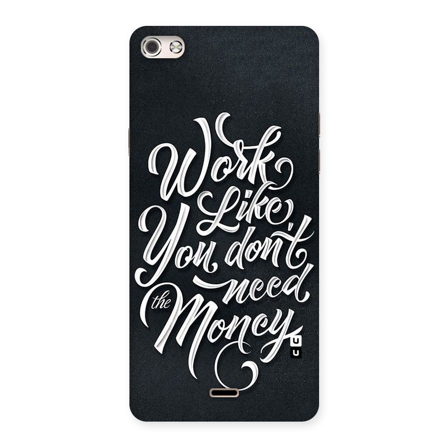 Work Like King Back Case for Micromax Canvas Silver 5