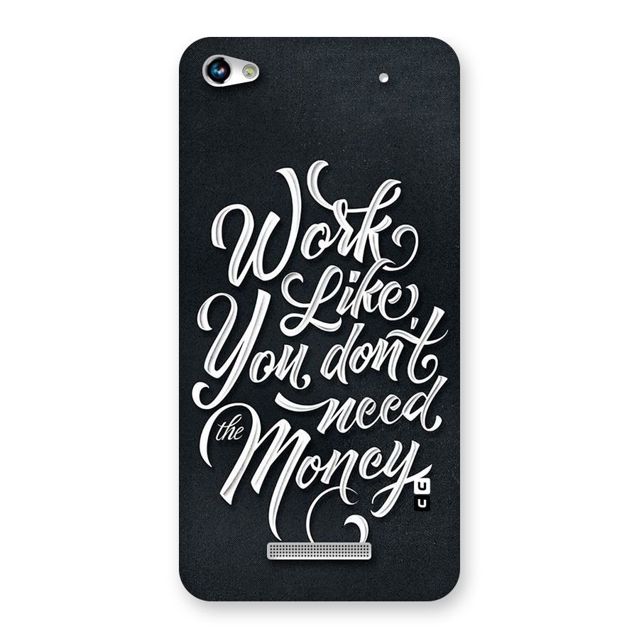 Work Like King Back Case for Micromax Hue 2
