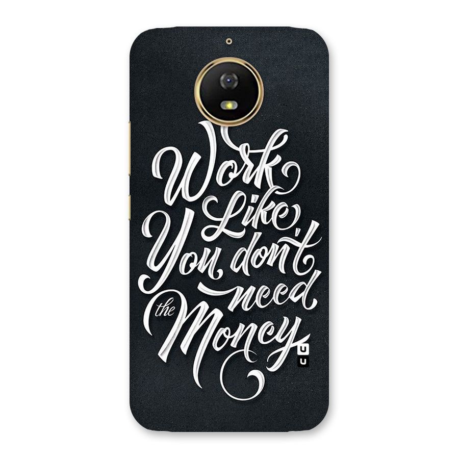 Work Like King Back Case for Moto G5s