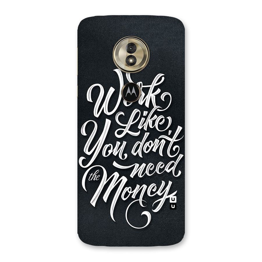 Work Like King Back Case for Moto G6 Play