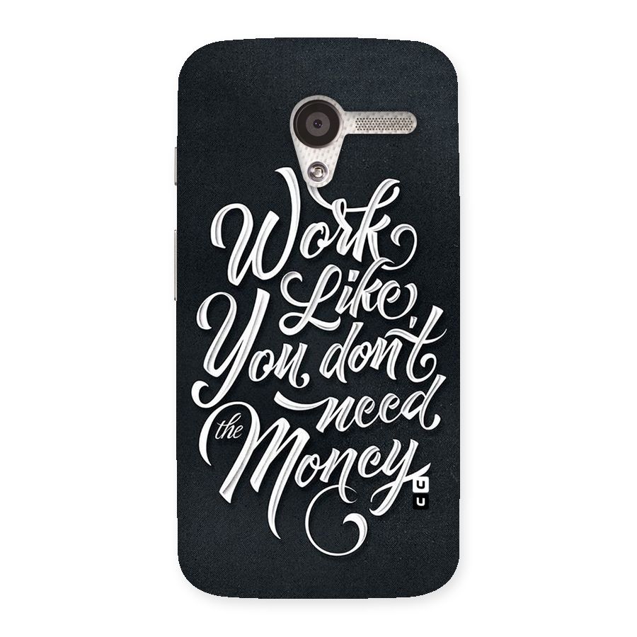 Work Like King Back Case for Moto X