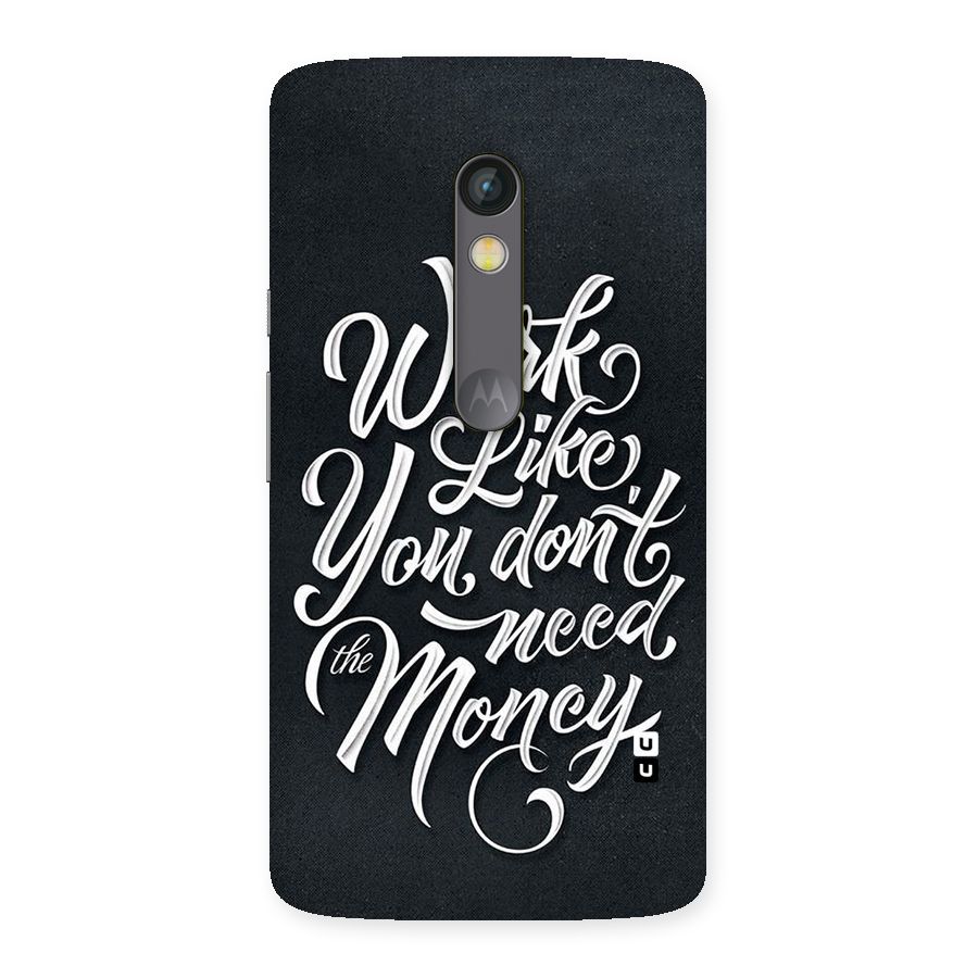 Work Like King Back Case for Moto X Play