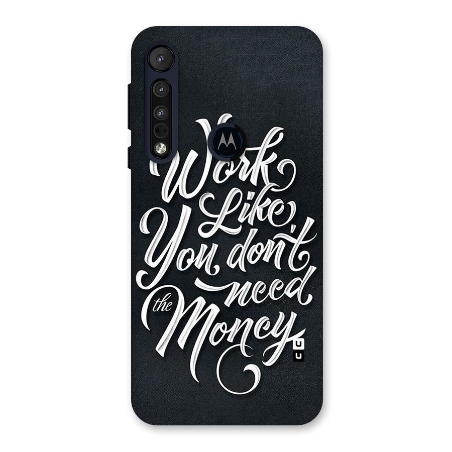 Work Like King Back Case for Motorola One Macro