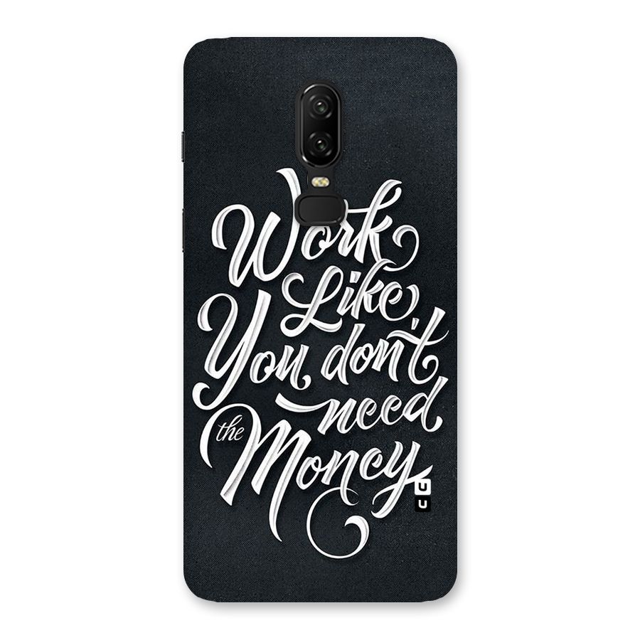 Work Like King Back Case for OnePlus 6