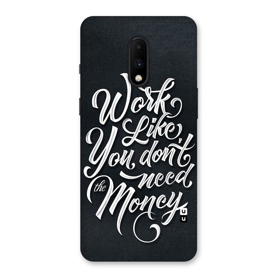 Work Like King Back Case for OnePlus 7