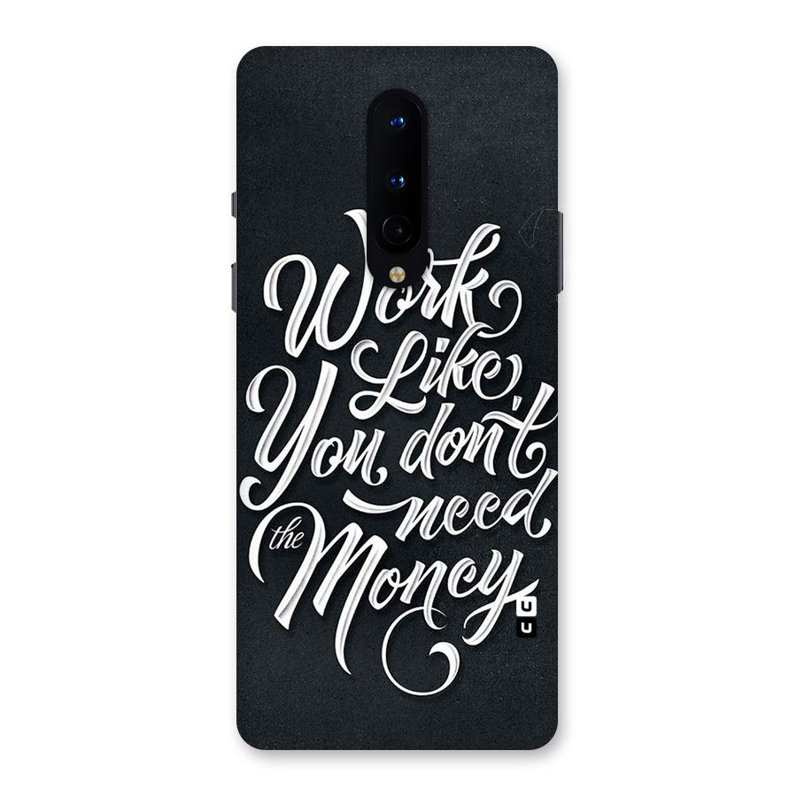 Work Like King Back Case for OnePlus 8