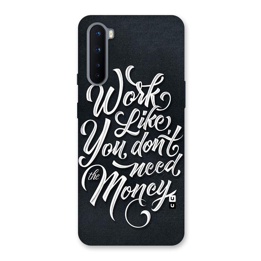 Work Like King Back Case for OnePlus Nord