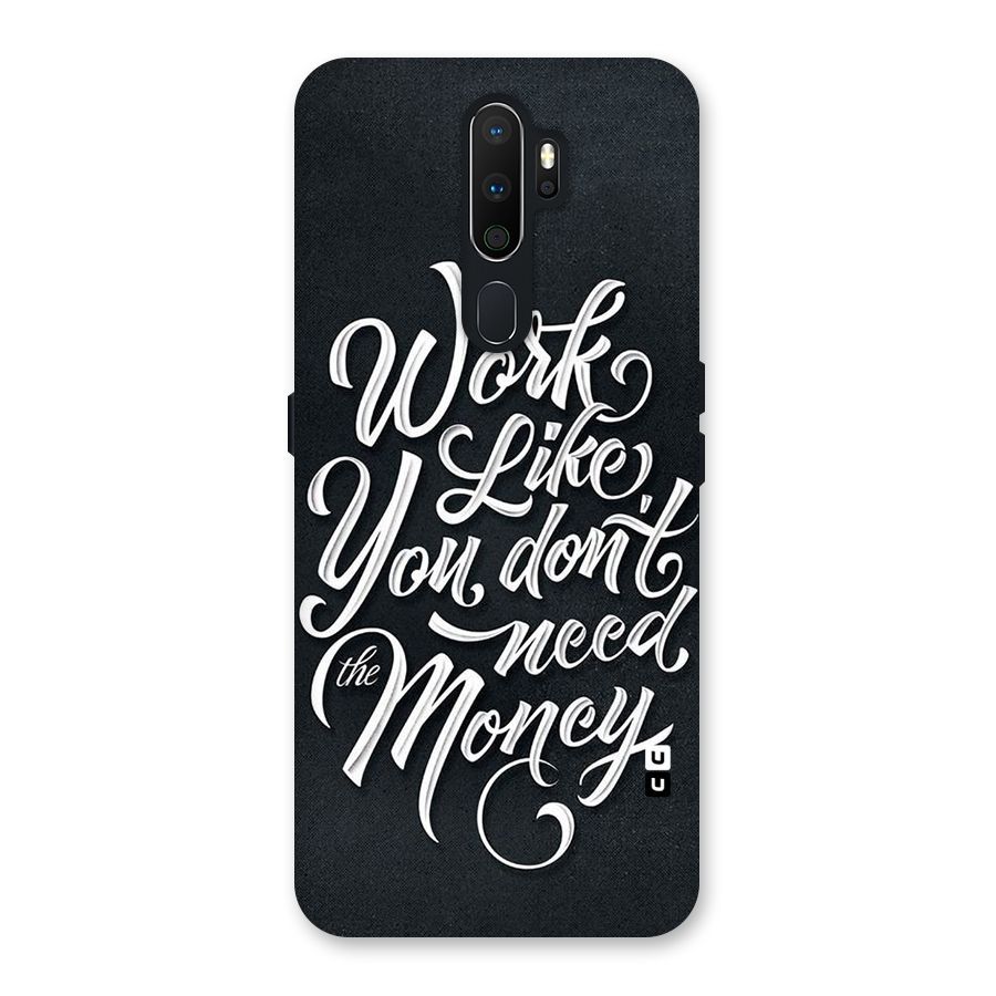 Work Like King Back Case for Oppo A5 (2020)