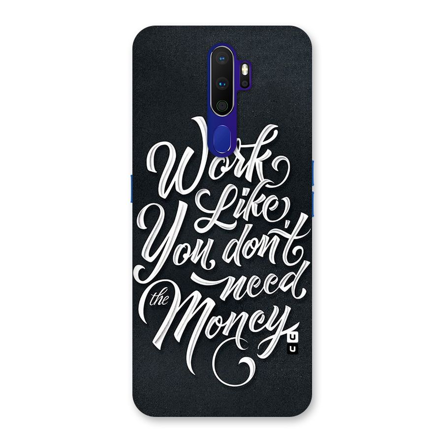 Work Like King Back Case for Oppo A9 (2020)