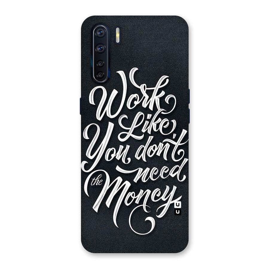 Work Like King Back Case for Oppo F15