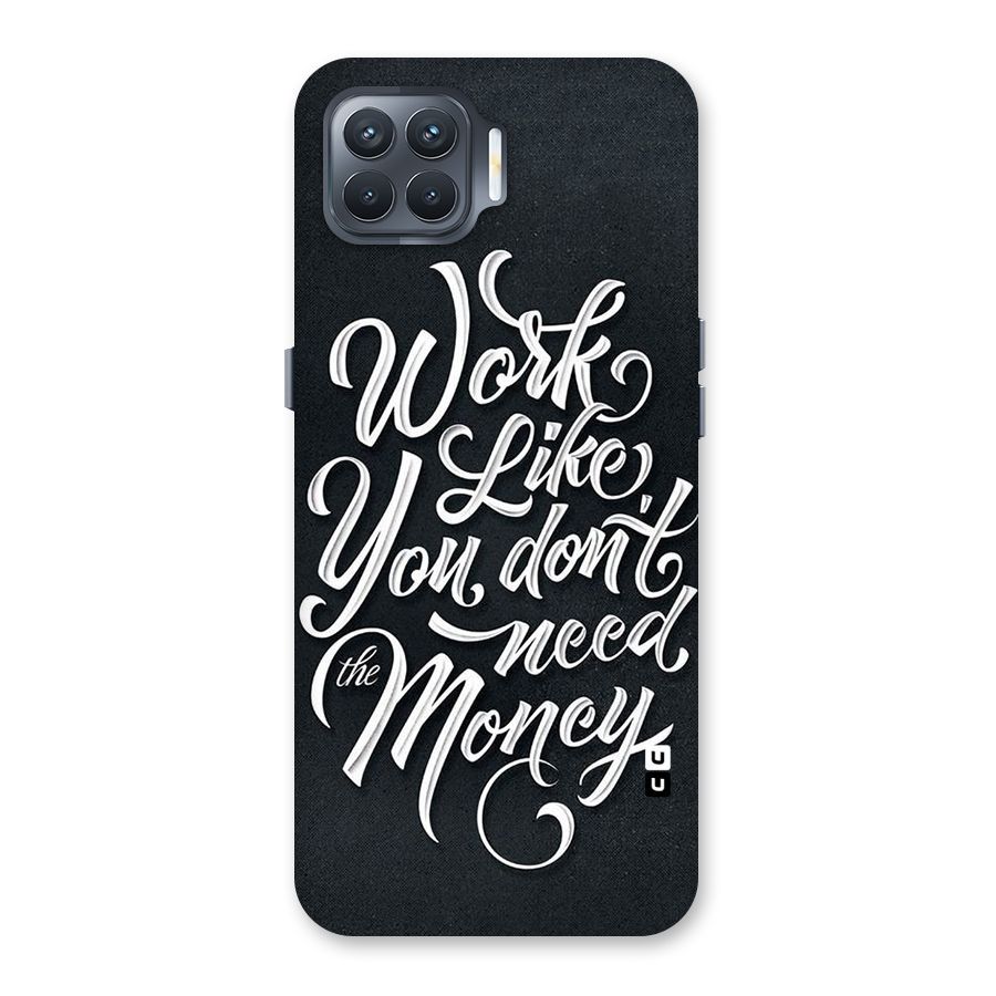 Work Like King Back Case for Oppo F17 Pro