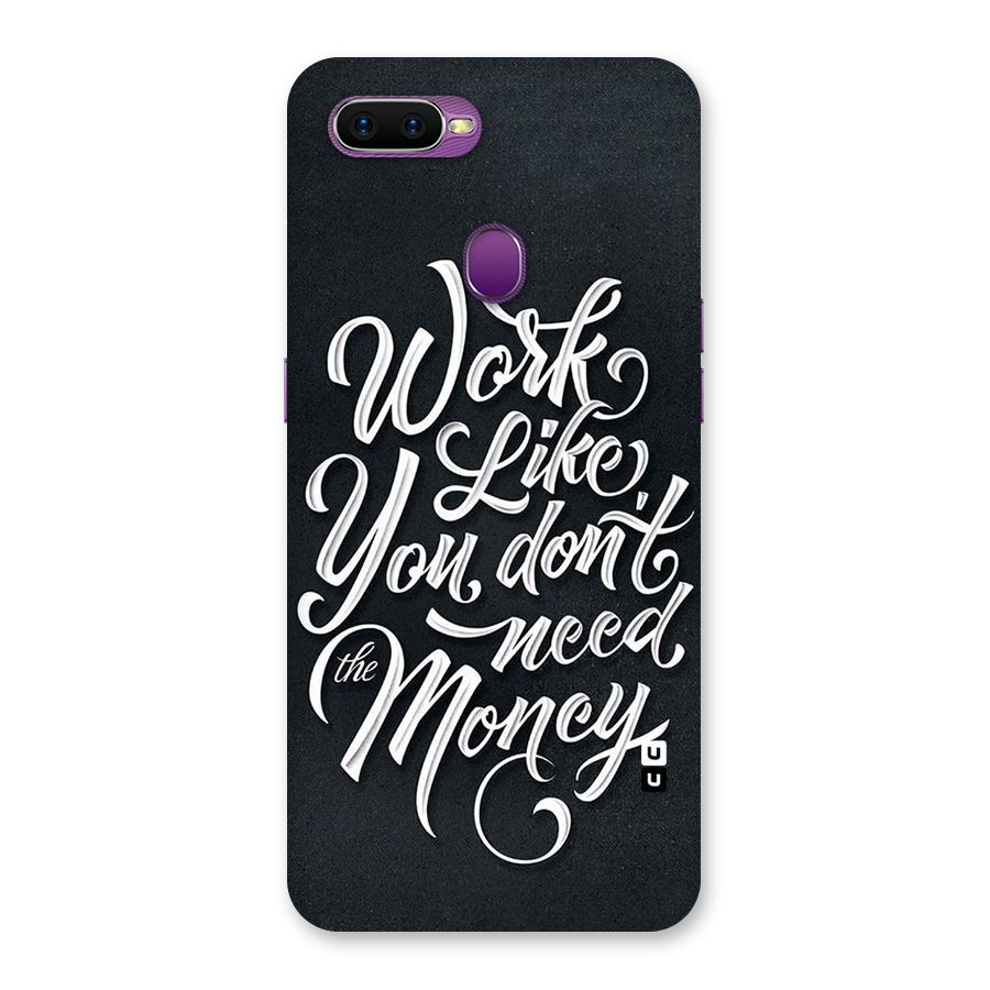 Work Like King Back Case for Oppo F9