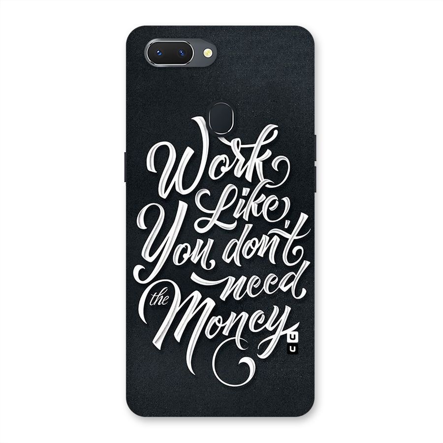 Work Like King Back Case for Oppo Realme 2