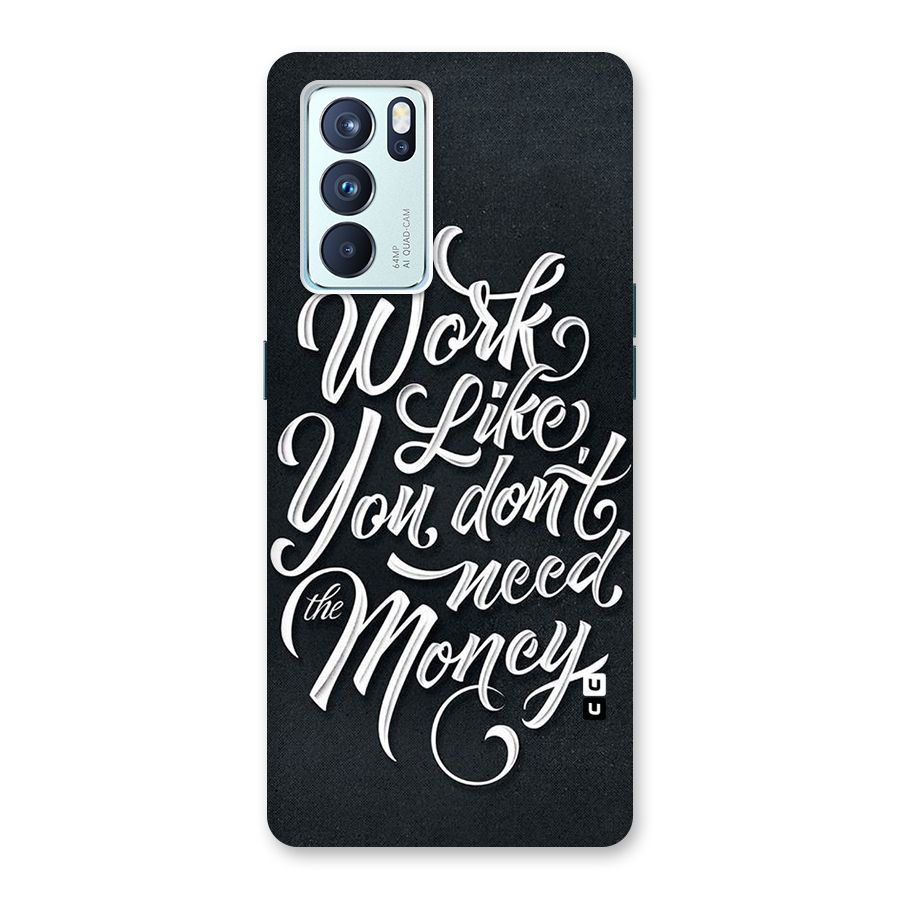 Work Like King Back Case for Oppo Reno6 Pro 5G