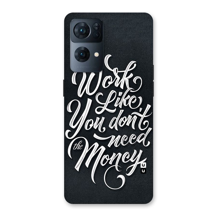 Work Like King Back Case for Oppo Reno7 Pro 5G