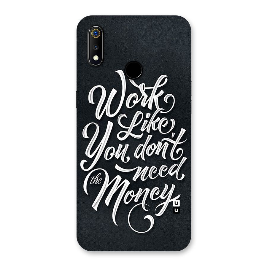 Work Like King Back Case for Realme 3