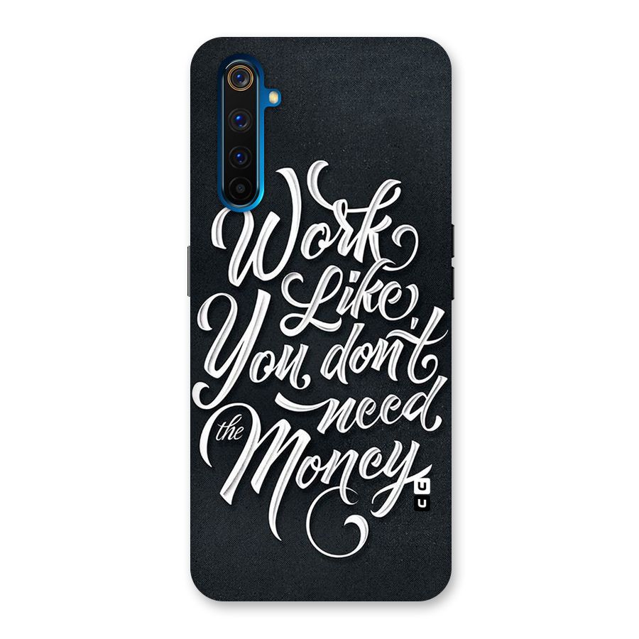 Work Like King Back Case for Realme 6 Pro