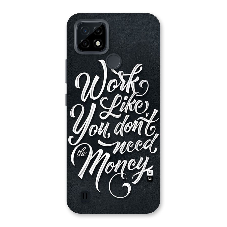 Work Like King Back Case for Realme C21