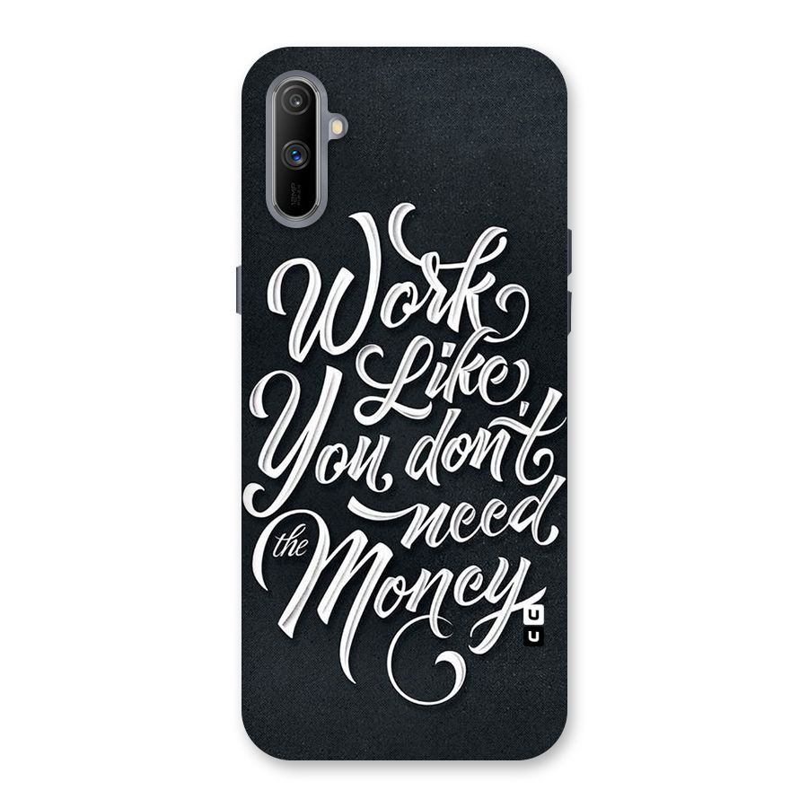 Work Like King Back Case for Realme C3
