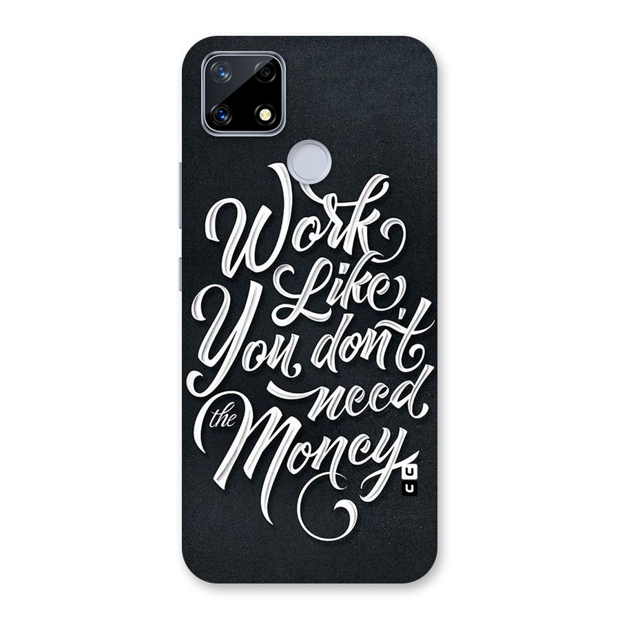 Work Like King Back Case for Realme Narzo 20