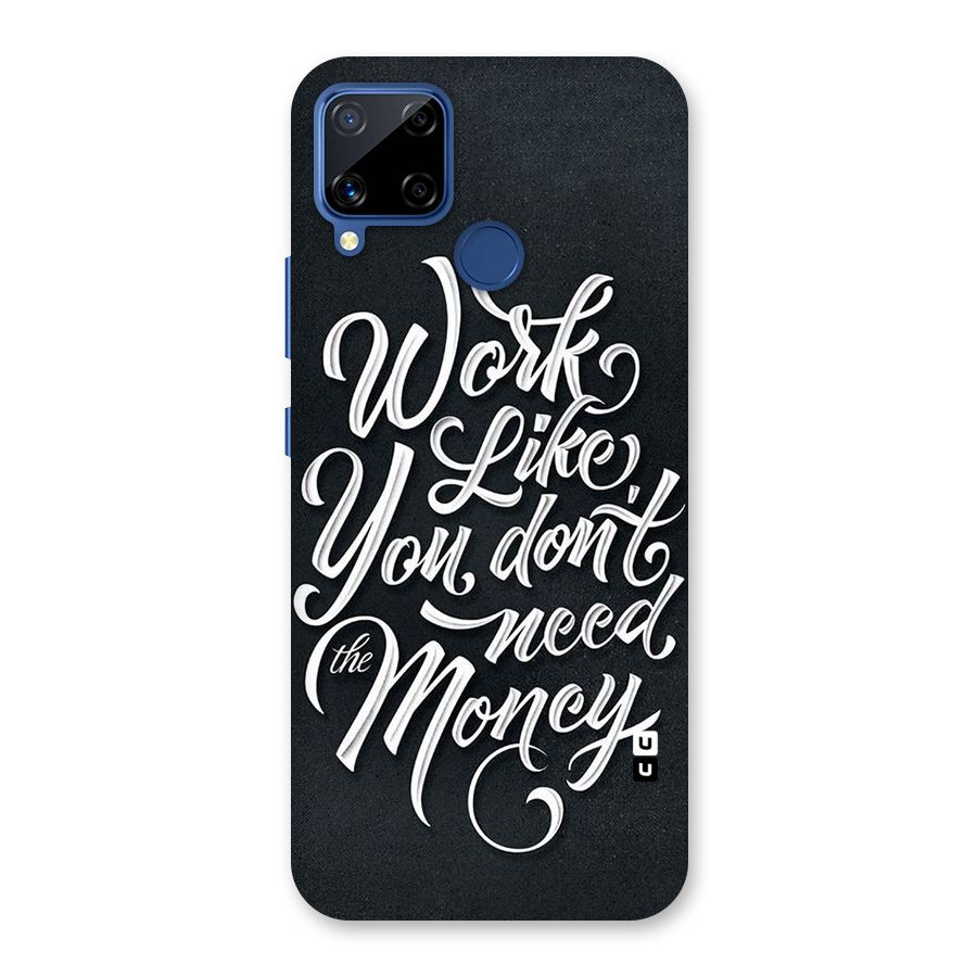 Work Like King Back Case for Realme Narzo 30A