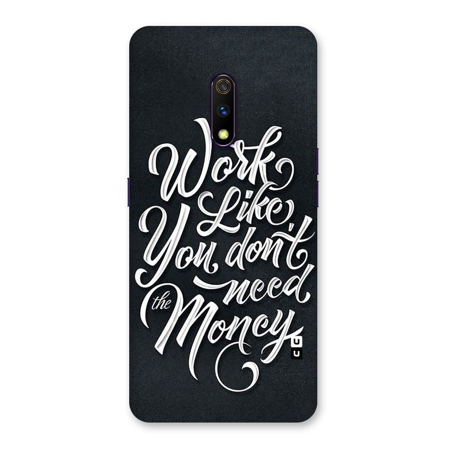 Work Like King Back Case for Realme X