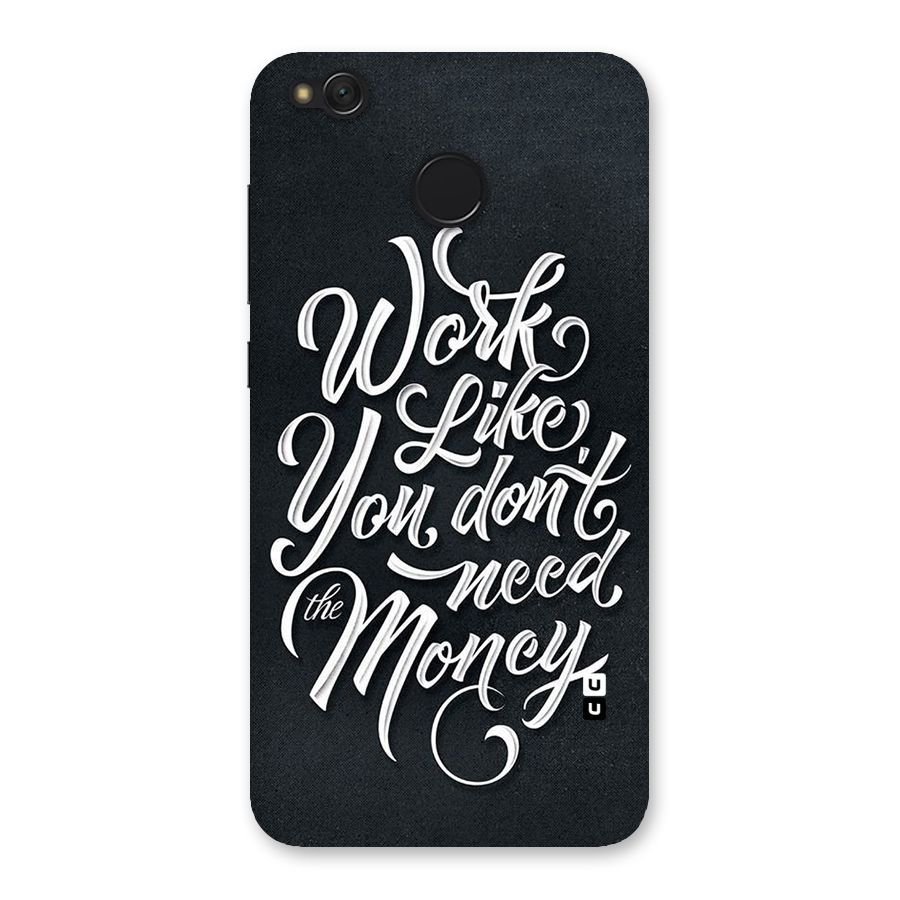 Work Like King Back Case for Redmi 4