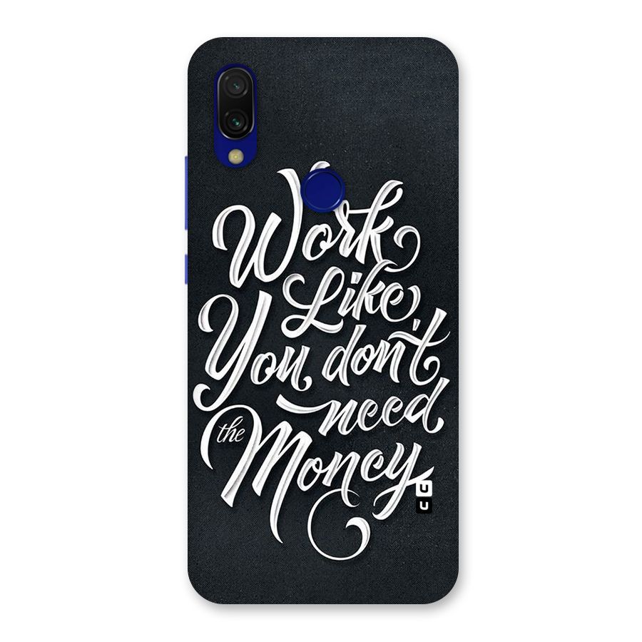 Work Like King Back Case for Redmi 7