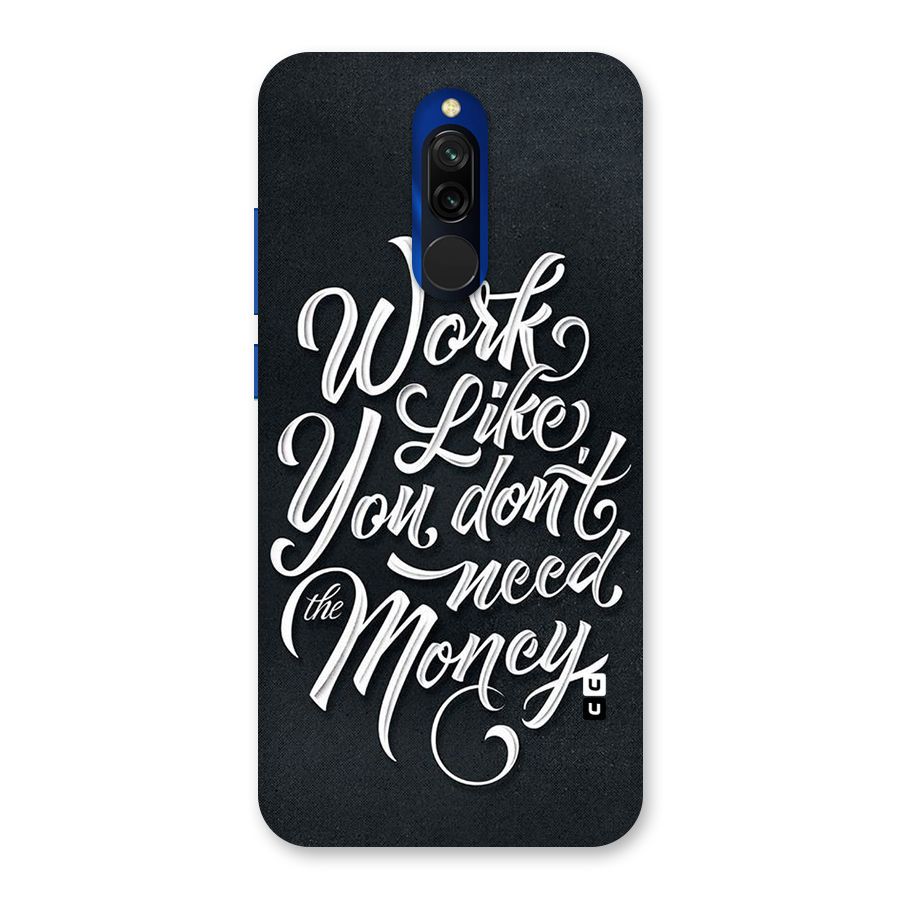 Work Like King Back Case for Redmi 8