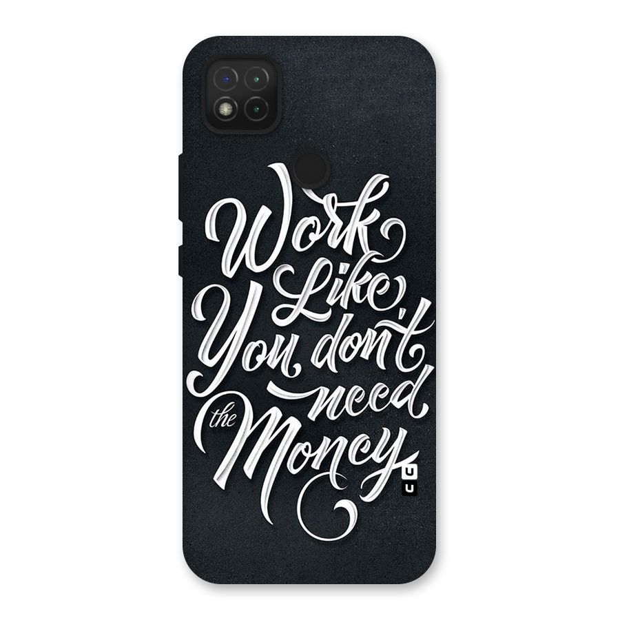 Work Like King Back Case for Redmi 9