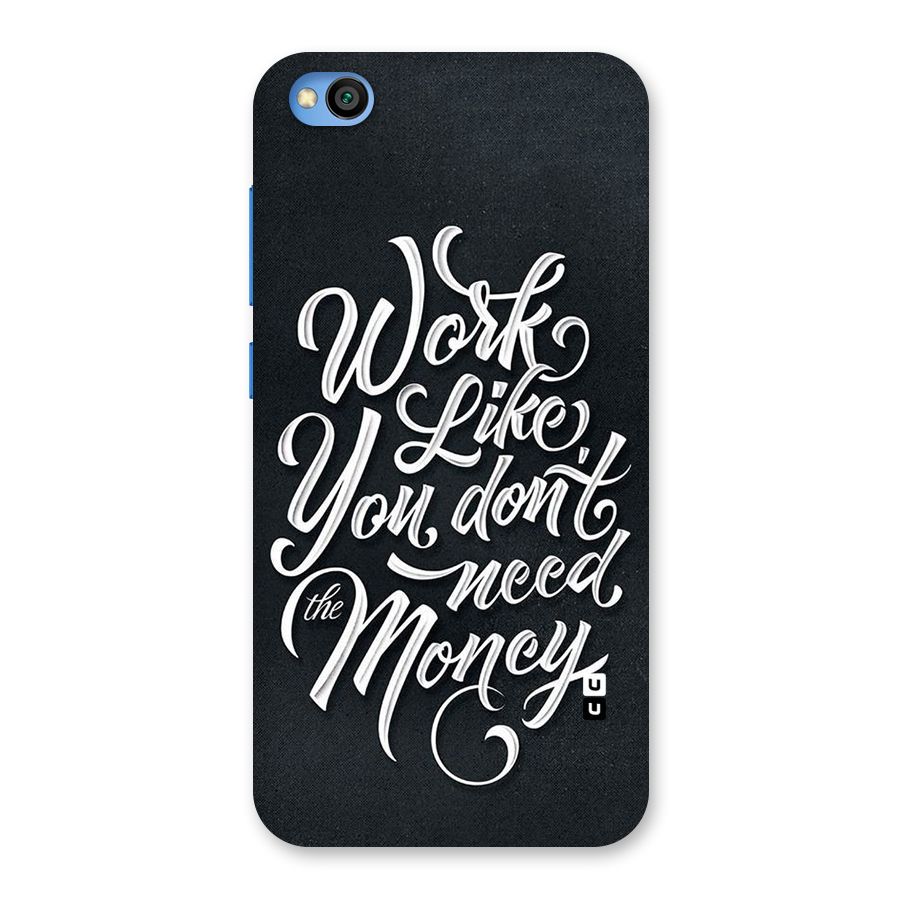 Work Like King Back Case for Redmi Go