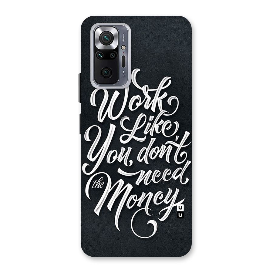 Work Like King Back Case for Redmi Note 10 Pro