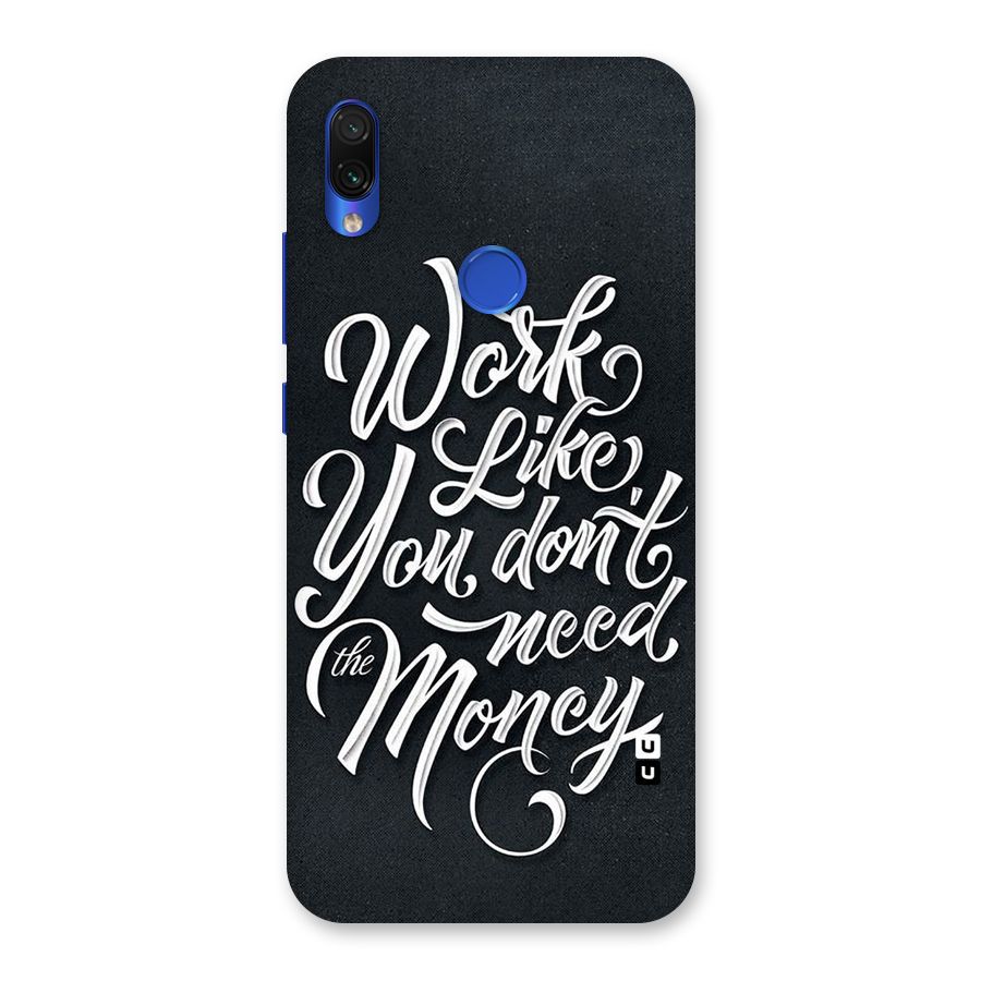 Work Like King Back Case for Redmi Note 7S