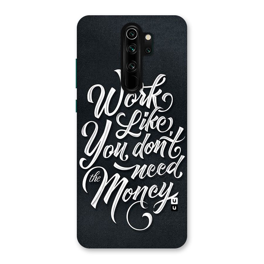 Work Like King Back Case for Redmi Note 8 Pro