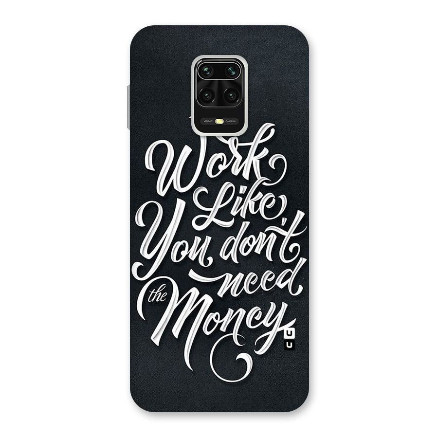 Work Like King Back Case for Redmi Note 9 Pro