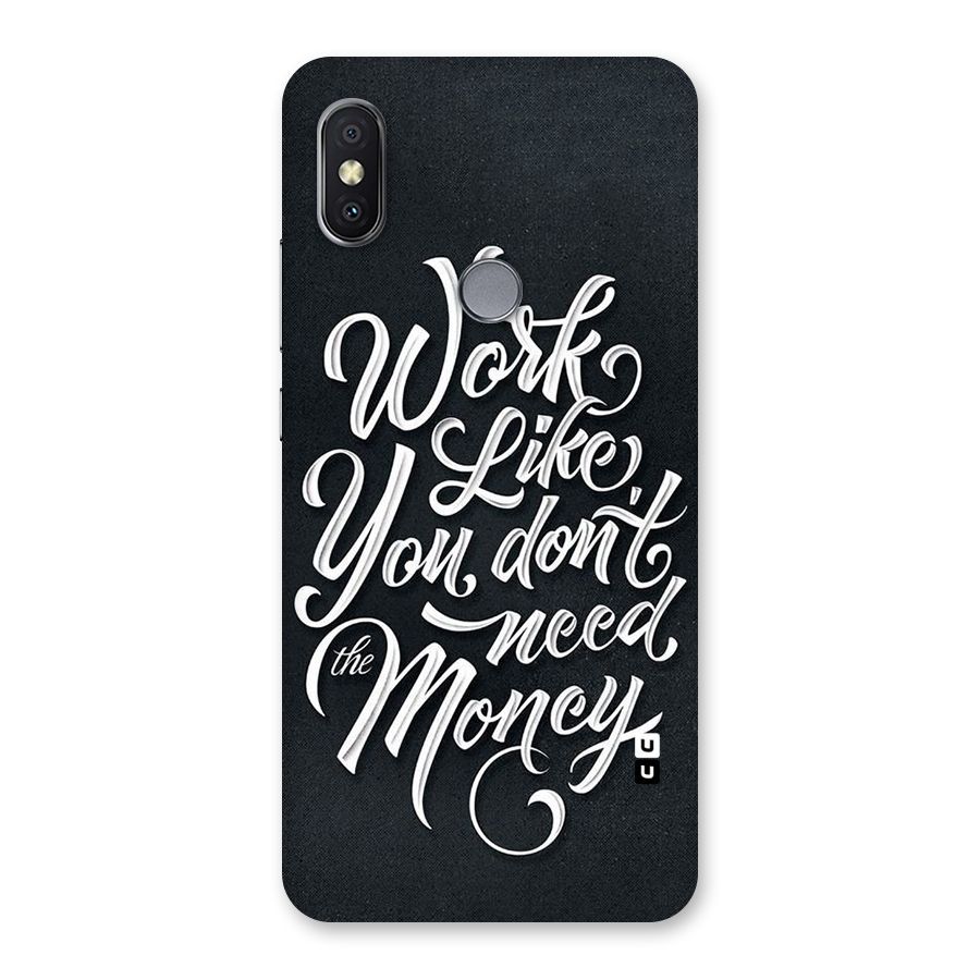 Work Like King Back Case for Redmi Y2