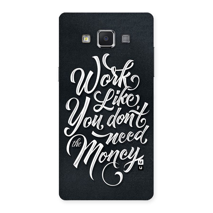 Work Like King Back Case for Samsung Galaxy A5