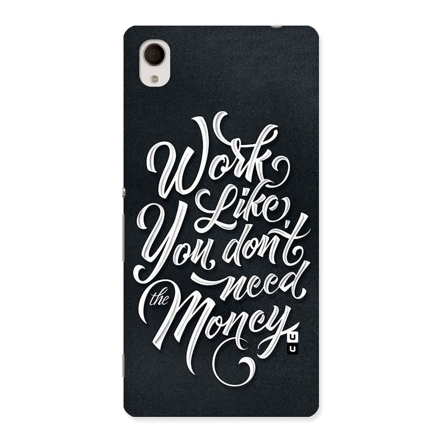Work Like King Back Case for Sony Xperia M4