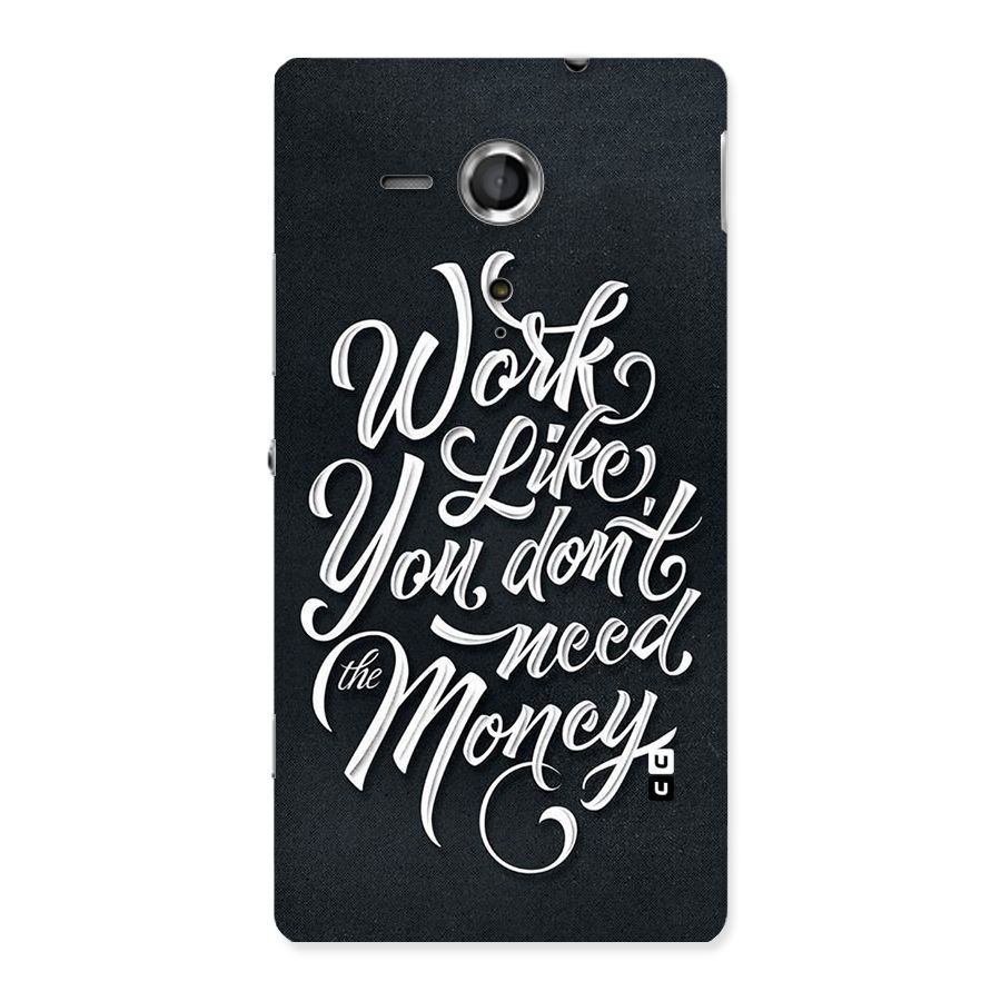 Work Like King Back Case for Sony Xperia SP