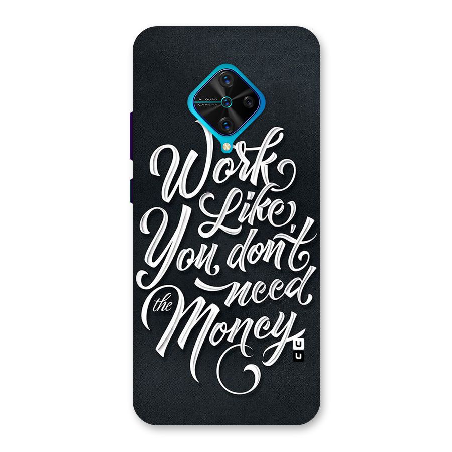 Work Like King Back Case for Vivo S1 Pro