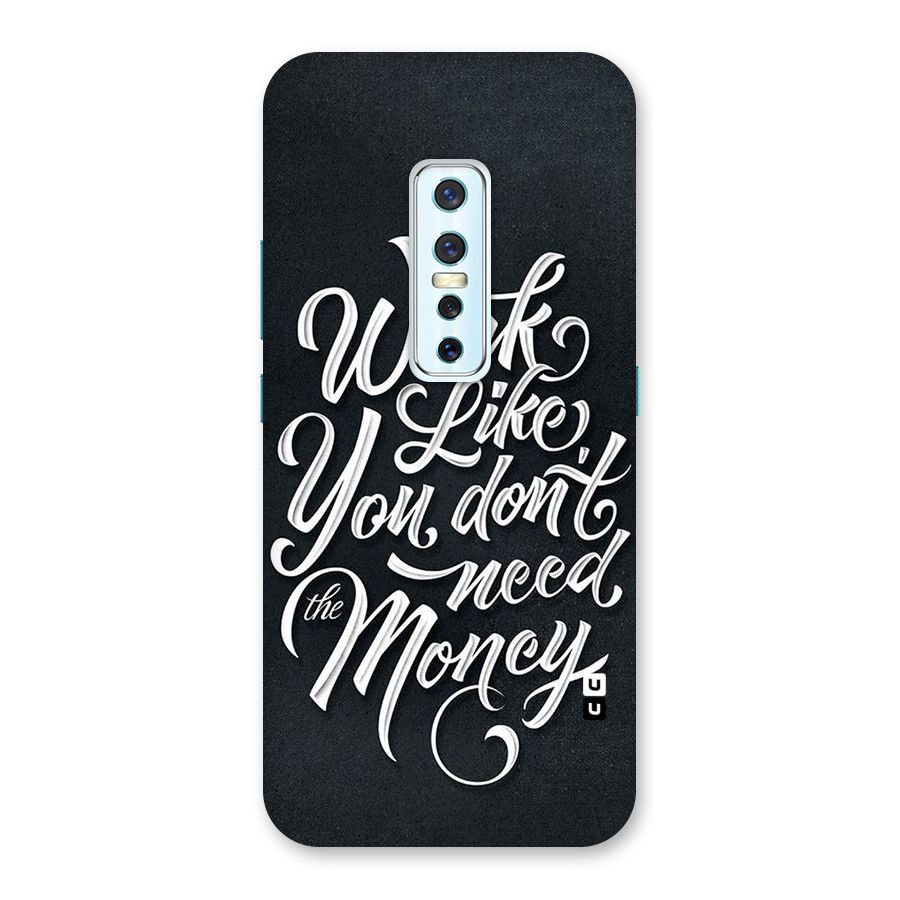 Work Like King Back Case for Vivo V17 Pro