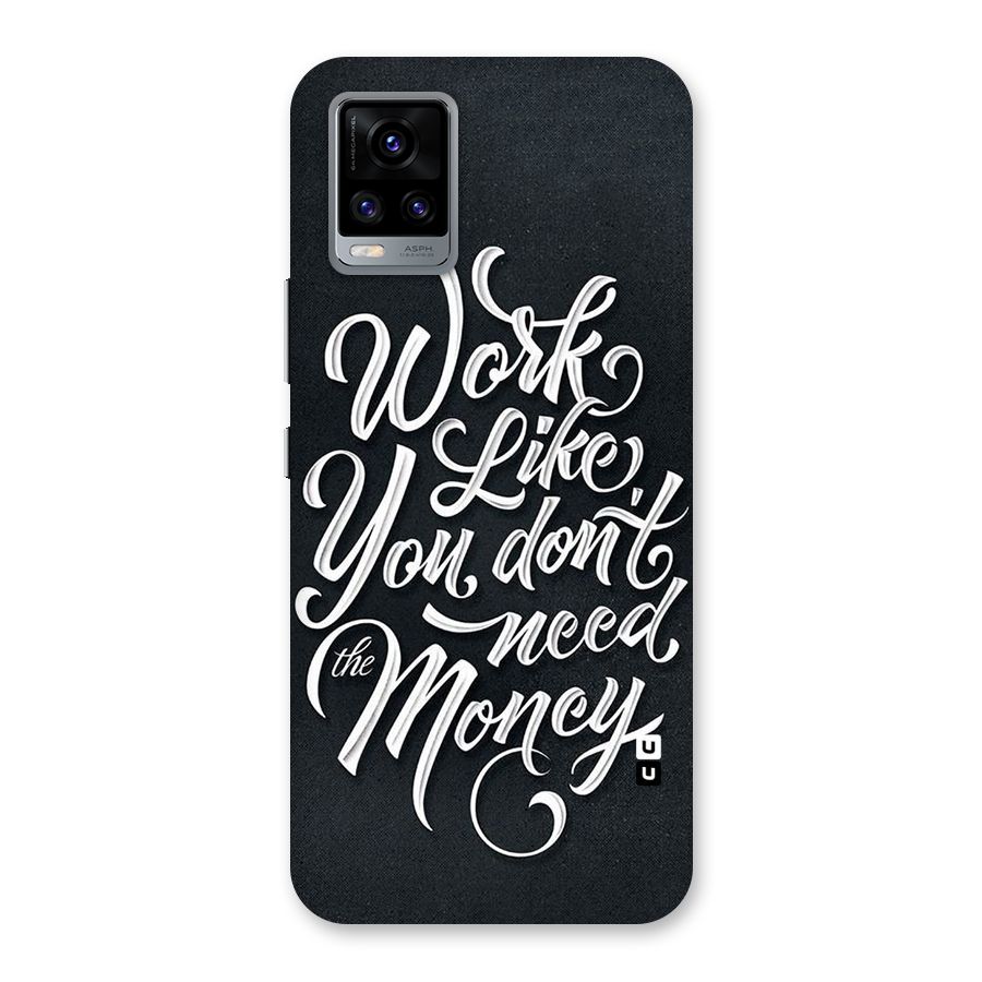 Work Like King Back Case for Vivo V20