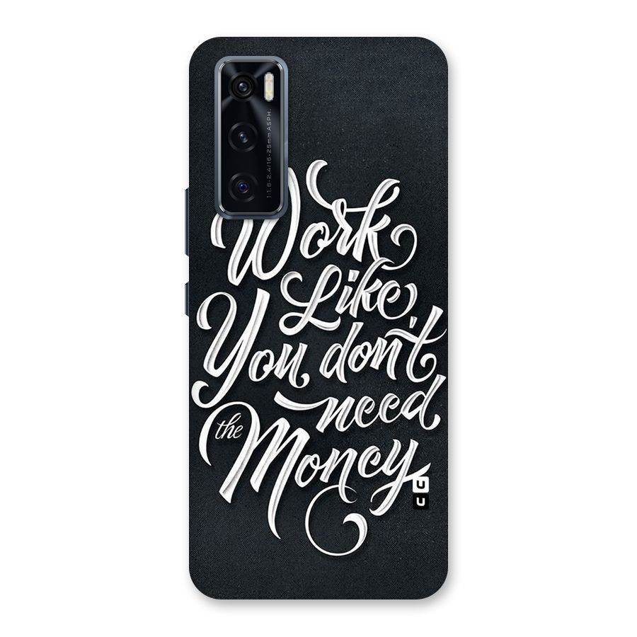 Work Like King Back Case for Vivo V20 SE
