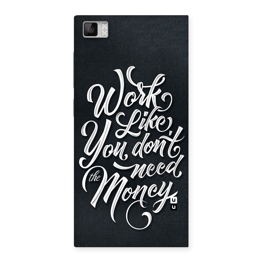 Work Like King Back Case for Xiaomi Mi3