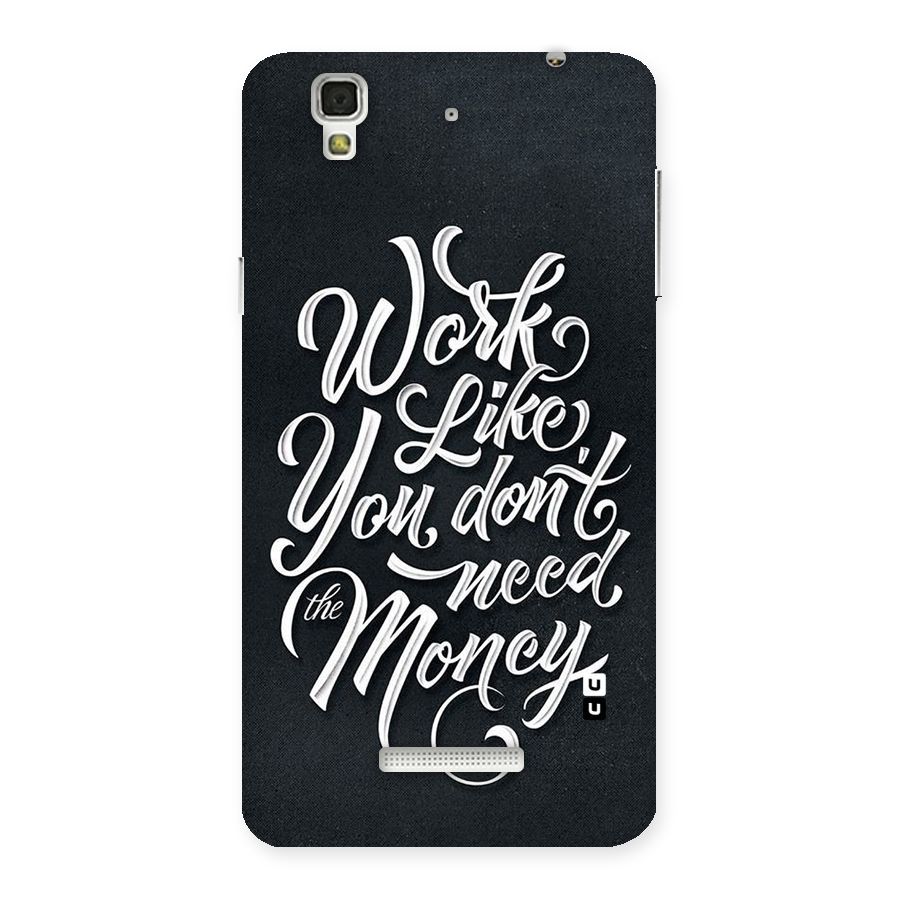 Work Like King Back Case for YU Yureka Plus