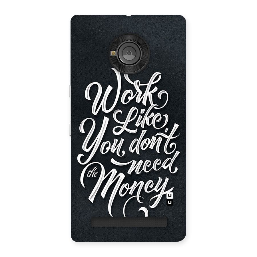 Work Like King Back Case for Yu Yunique