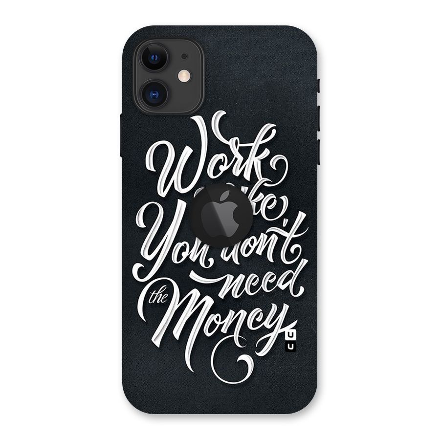 Work Like King Back Case for iPhone 11 Logo Cut