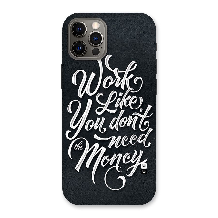 Work Like King Back Case for iPhone 12 Pro