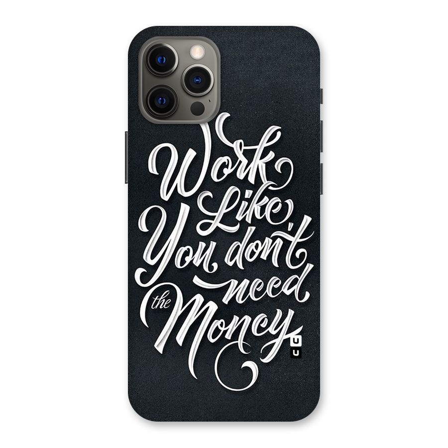 Work Like King Back Case for iPhone 12 Pro Max